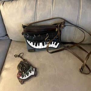 Chala crossbody handbag and keychain.  Previously owned.  Used only once.